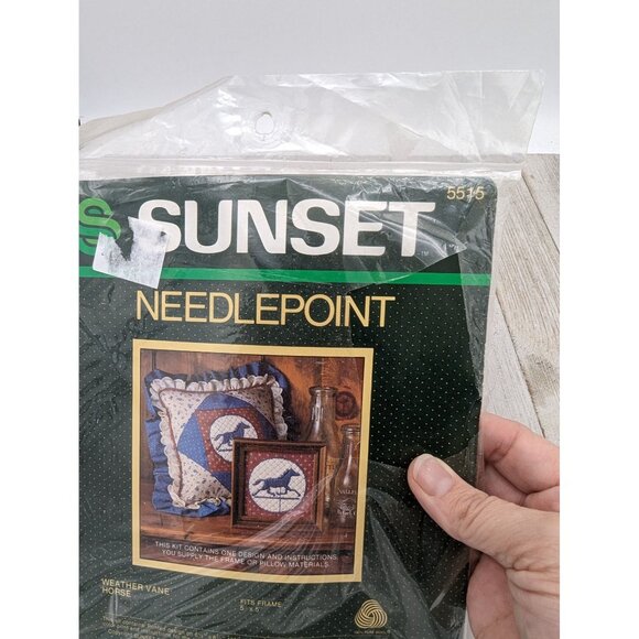 Sunset Designs Cross Stitch Kit #5515 Weather Vane Horse 5"X5" - Picture 3 of 4